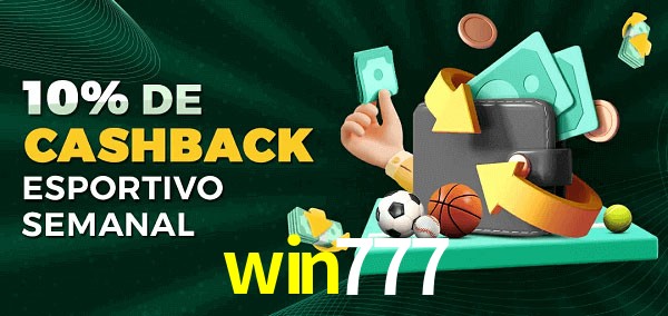 10% de bônus de cashback na win777