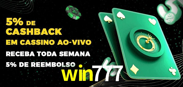 Promoções do cassino ao Vivo win777